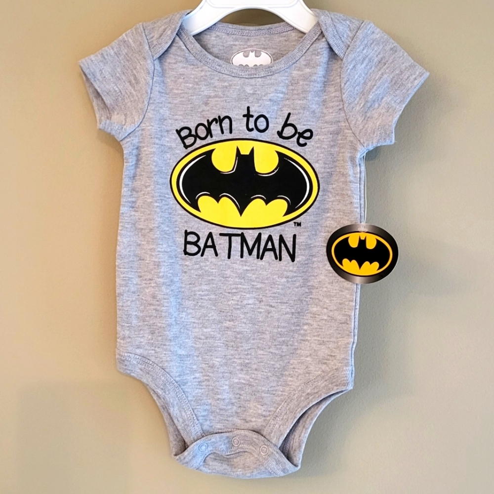 NWT "Born to be Batman" onesie/bodysuit